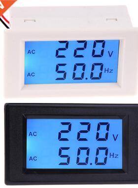 LCD Display Voltage Frequency Meter Tester AC 80-300V Voltme