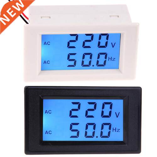 LCD Display Voltage Frequency Meter Tester AC 80-300V Voltme