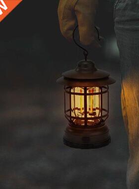 USB Rechargeable Retro LED Hanging Camping Lanterns