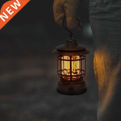 USB Rechargeable Retro LED Hanging Camping Lanterns