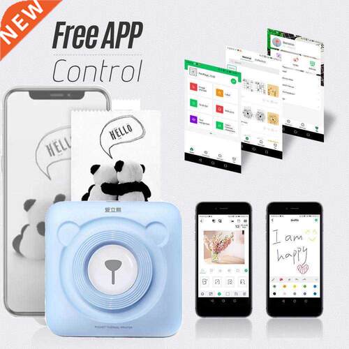 Peripage A6 Mini Photo Printer Small Pocket Inkless Bluetoot
