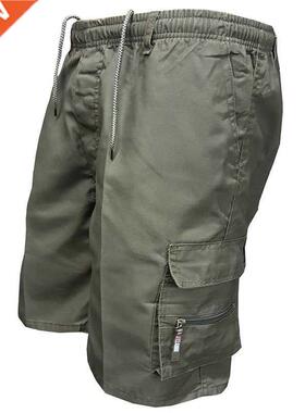 2022 Summer Cotton Cargo Shorts Men's Loose Work Casual Out