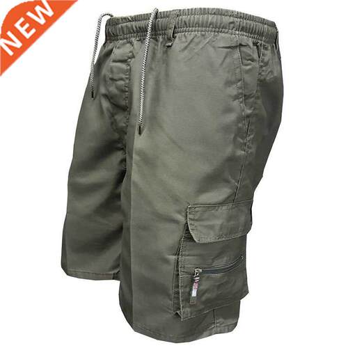 2022 Summer Cotton Cargo Shorts Men's Loose Work Casual Out