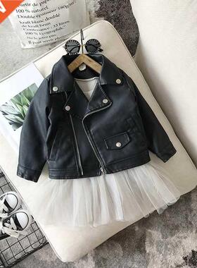 Faion Baby Boy Girl PU Leather Jacket Spring Autumn Toddl