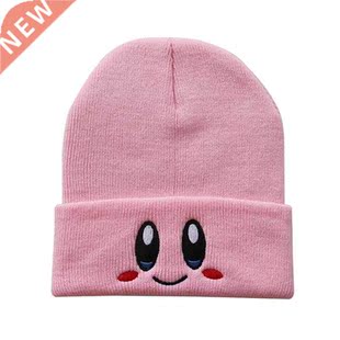 Casual Beanies Skullies Lovely face Embroidery Knitted Hat B