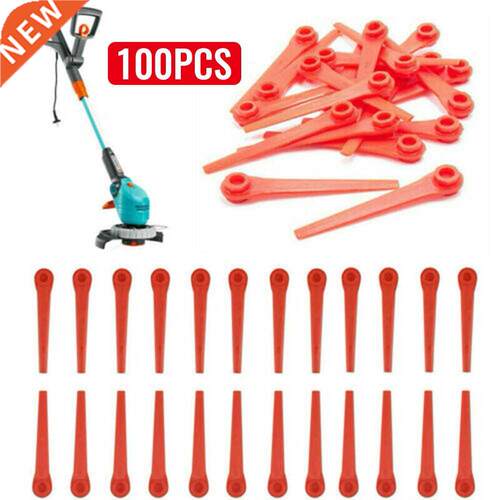 100pcs Trimmer Blades Plastic Replacement Blades For Grass T