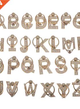 1pc 360 Degree Rhnestone Metal Letter A-Z Fnger Rng Sma