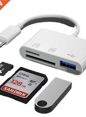 Type-C Adapter TF CF SD Memory Card Reader OTG Writer Compac