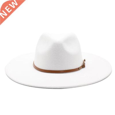 Quality Big edge wool Fedora Hat Women Men Imitation Wool Fe