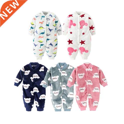 Newborn Baby winter rompers soft Infant Jacket Long Sleeve b