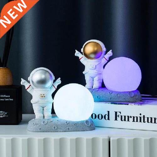 Dropship 3D Print Space Shuttle Moon Lamp USB Rechargeable