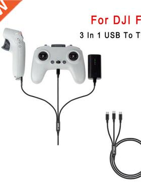 For DJI FPV Controller Charging Cable USB Type-C Nylon 1.2m