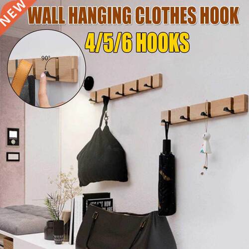 2/4/5/6 Hooks Bedroom Living Room Furniture Coat Rack Clothe