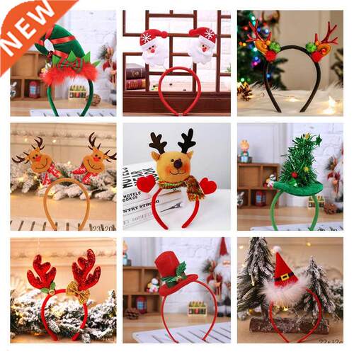 Chrstmas Headbands for Chldren Santa Elk Antlers Baby Head