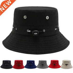 Solid Color Bucket Hat Summer Foldable Men Women Sunscreen F