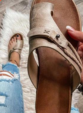 Open-Toe Summer Sandals New 2021 Flat Bottom  Women S