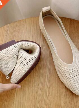 2022 Women Me Breathable Pointed Toe Ladies Comfort Ballet