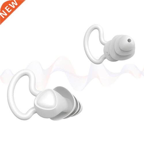 1 Pair Earplugs Protective Ear Plugs Soft Silicone Waterproo