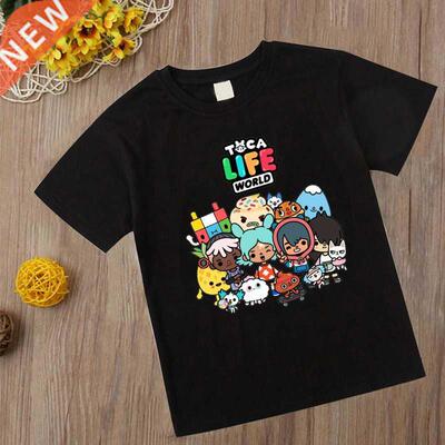 new Children Game Toca Life World Tshirt Anime Toca Boca Lif