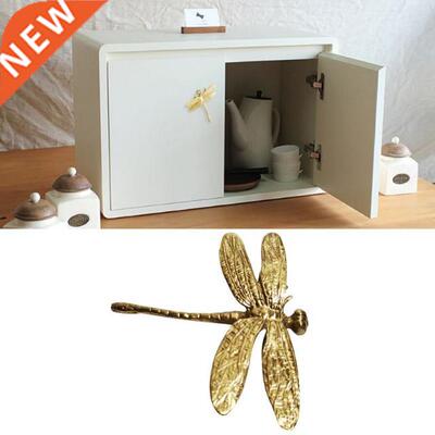 1pc Copper Dragonfly Shape Drawer Cainet Handle Door Cupoa