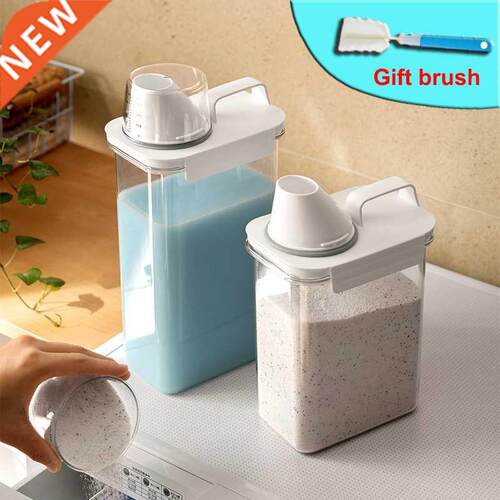 Household Waing Powder Liquid Storage Box with Measuring C