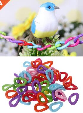 50Pcs/Pack plastic  Parrot Toys Clips Hooks Bird Stand