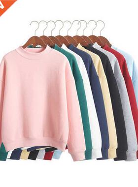 Woman Sweatirts 2021 Sweet Korean O-neck Knitted Pullovers