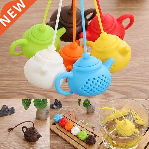 1Pcs Creative Teapot-Shape Tea Infuser Strainer Silicone