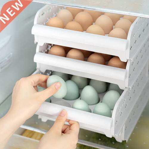 Eggs Holder Plastic Storage Box Container Case Organizer