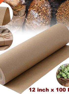 30 Meters Brown Kraft Wrapping Paper Roll Recycled Paper