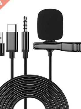 Portable .5mm Mini Microphone For Phone Clip-on Lapel Laval