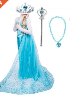 3-10 Years Princess Costume Summer Party Kids Dresses for G