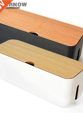 Cable Storage Box Power Socket Organizer Black White Cable