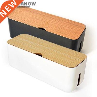 Cable Storage Box Power Socket Organizer Black White Cable