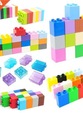 Colorful Bulk Bricks 2 4 Dots Square Mosaic Big Size Buildin