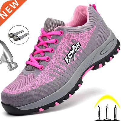 Indestructible Safety Shoes Women Steel Toe Shoes Work Sneak
