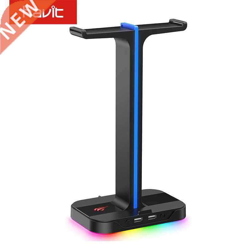 Havit Headphone Stand RGB Gaming Headset Standard Holder wi图片