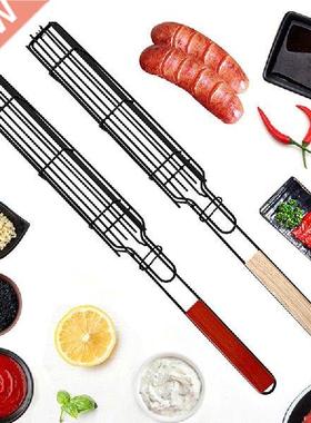 Portable BBQ Grilling Basket Stainless Steel Nonstick