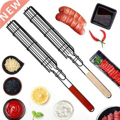 Portable BBQ Grilling Basket Stainless Steel Nonstick