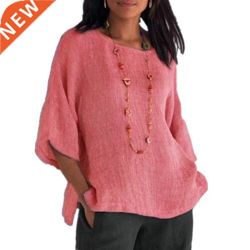 Vintage Cotton linen Shirt Autumn New Large Size S-5XL Three