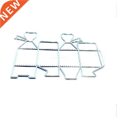 3D Bowknot Candy Box Metal Cutting Dies Stencil DIY Folding