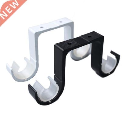 2pcs Double Curtain Rod Brackets Window Hardware Hook Holder