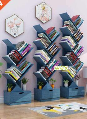 Bookshelf shelving floor simple creative students tree -