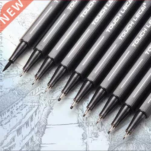 10Pcs/set Pigt Liner Micron Ink Marker Pen 0.05 0.1 0.2 0.