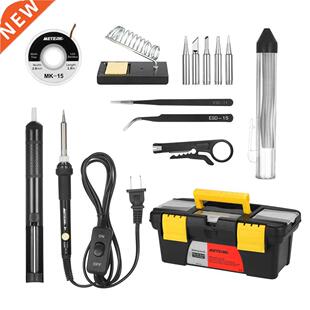 Meterk 14 in 1 Soldering Iron Kit 60W Adjustable