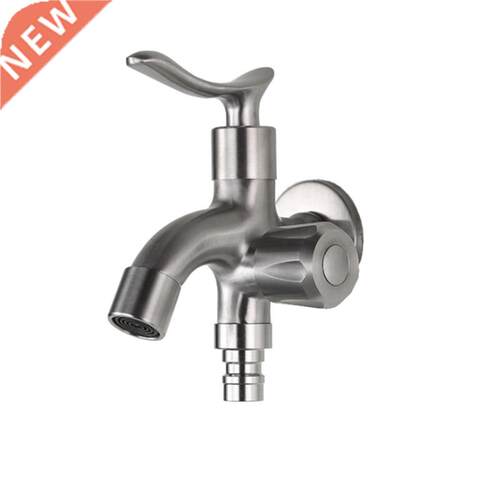 304 Stainless Steel Brushed Washing Machine Tap Wall Mount
