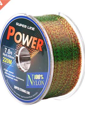 220 Meters Spotted Line Monofilament Nylon Fluorocarbon Coat