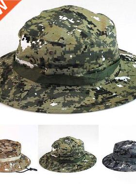 Men Women Sports Boonie Washed Cotton Twill Chin Cord