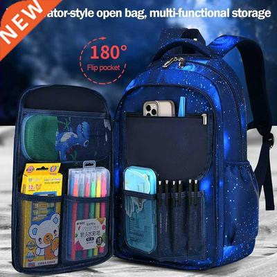 Children School Bags Waterproof Backpacks Side-Opening Boy