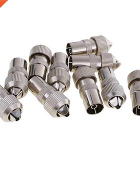 10 Pieces RF Female Plug Connector for Cable TV Aerial Coaxi